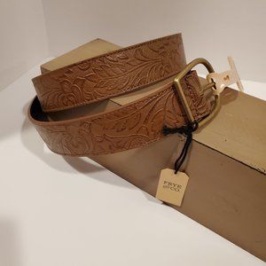 Frye & Co. NWT Women's Brown Floral Belt Size L